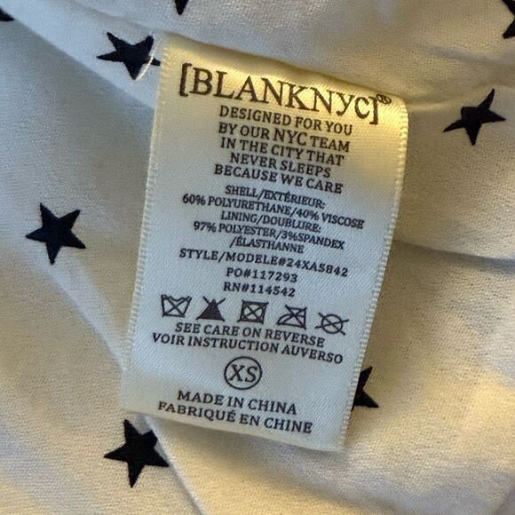 NWT BlankNY Pure Motivation Faux Leather Moto White Jacket. Size XS(2). - Picture 12 of 13